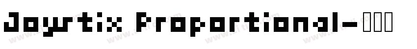 Joystix Proportional字体转换